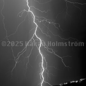 Thunder storm for an hour during the evening